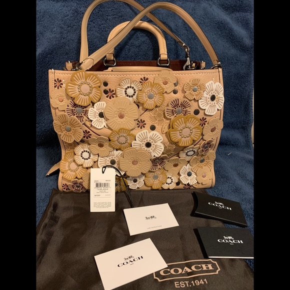 Tea rose Rogue bag by Coach - Picture 2 of 8